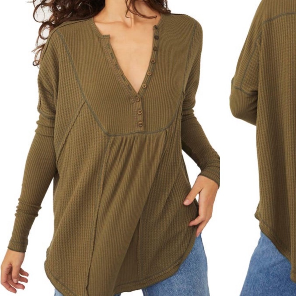 Free People Leo Henley Tee